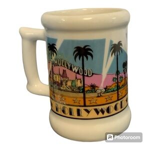 Vintage 1984 Karol Western Mini Hollywood California Souvenir shot Mug toothpick